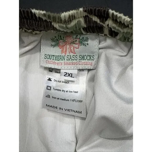 Southern Sass Smocks Preppy Classic Camoflage Elastic Drawstring Men's Shorts 2X - Picture 9 of 11
